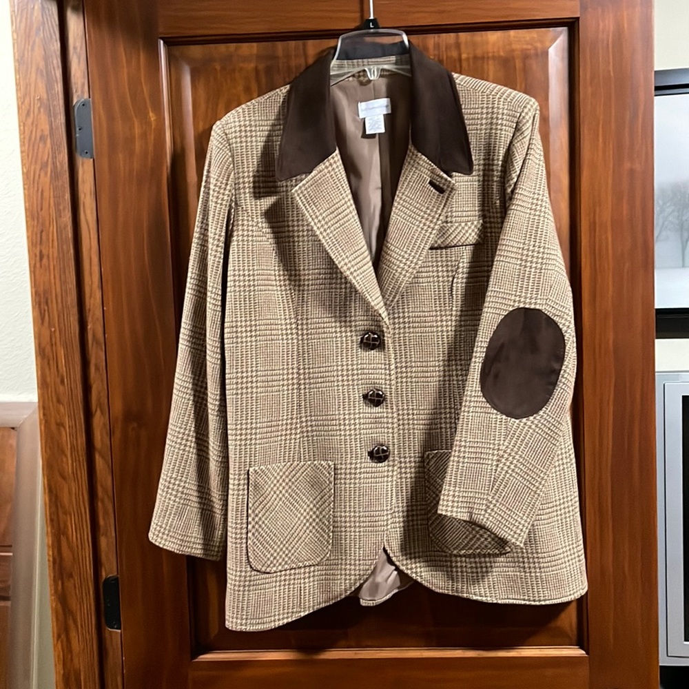 Soft Surroundings plaid blazer. Size XL